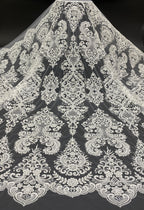 Dense Sequin Embroidered Bridal Fabric — fabric photo 6