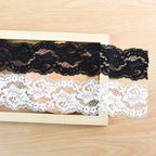 Floral Corded Stretch Nylon Lace Trim 6 cm