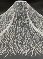 Beaded Sequin Embroidered Lace for Bridal Dresses