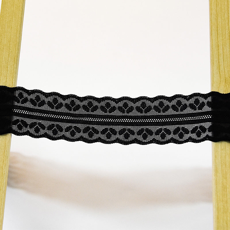 Ruffled Knitted Stretch Lace Trim 3.2 cm — fabric photo 5