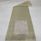 Sequin & Silver-Thread Embroidered Bridal Fabric – Design 09951