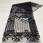 Heavy Bugle Bead & Mixed Sequin Bridal Fabric - Style 59989 — fabric photo 5