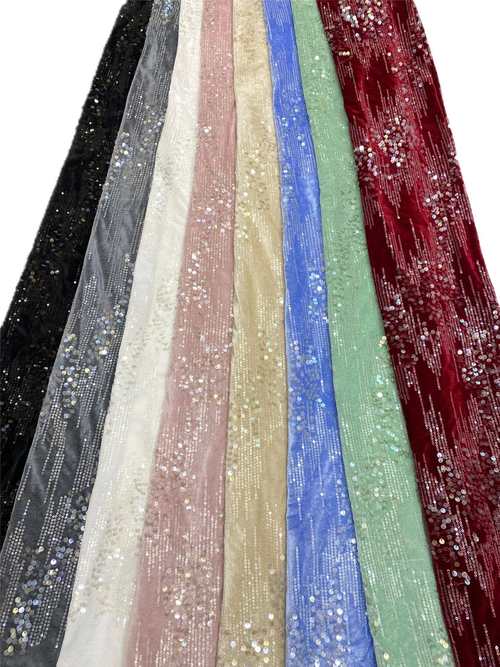 Velvet Base 3/7mm Sequin Fabric