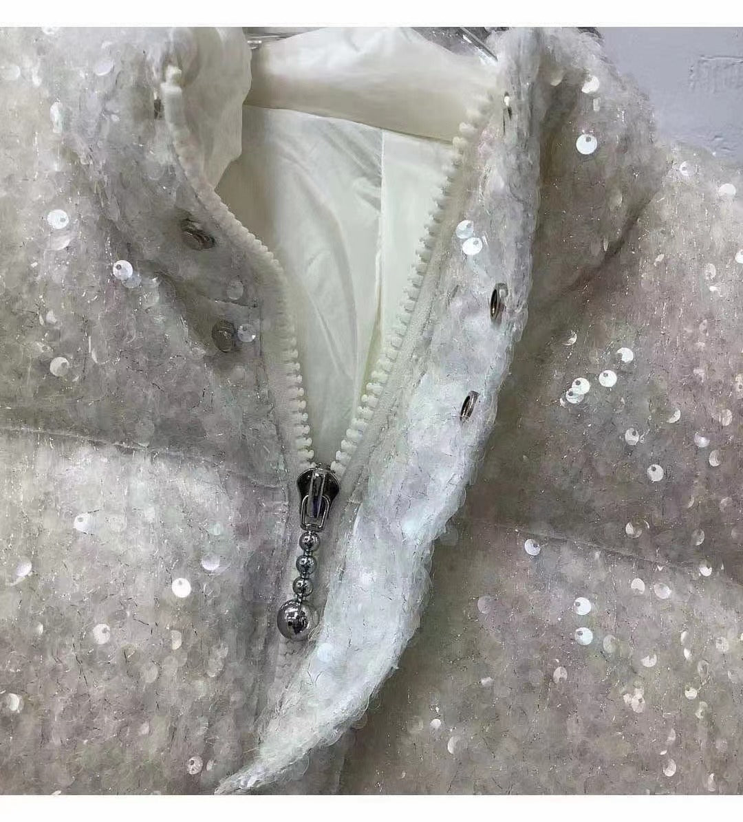 Decorative Embroidery Irregular Mesh Fabric — fabric photo 2