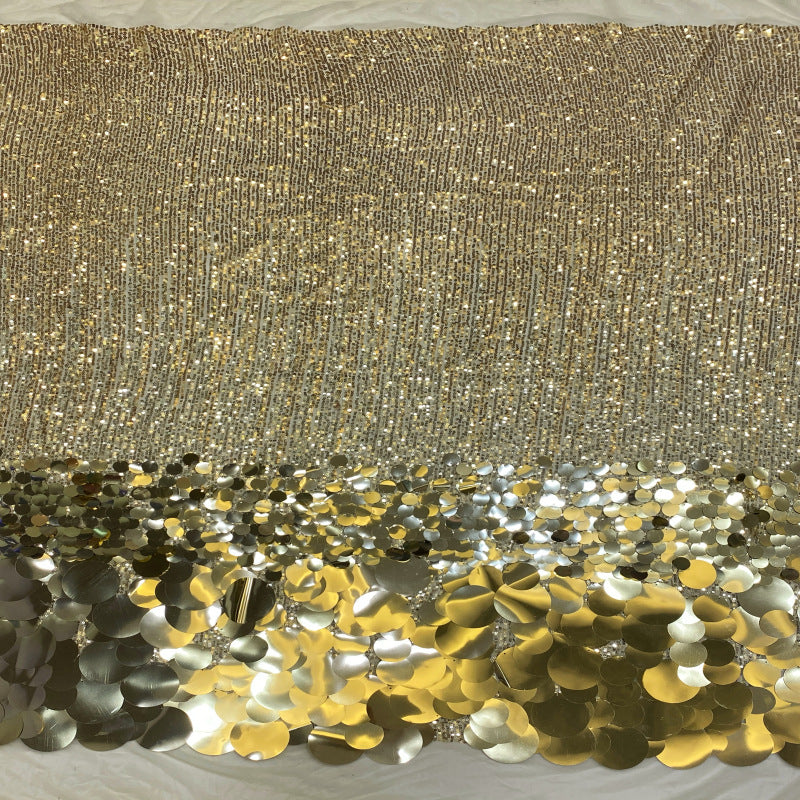 Stretch Mesh with 3–60mm Decorative Sequins — fabric photo 4