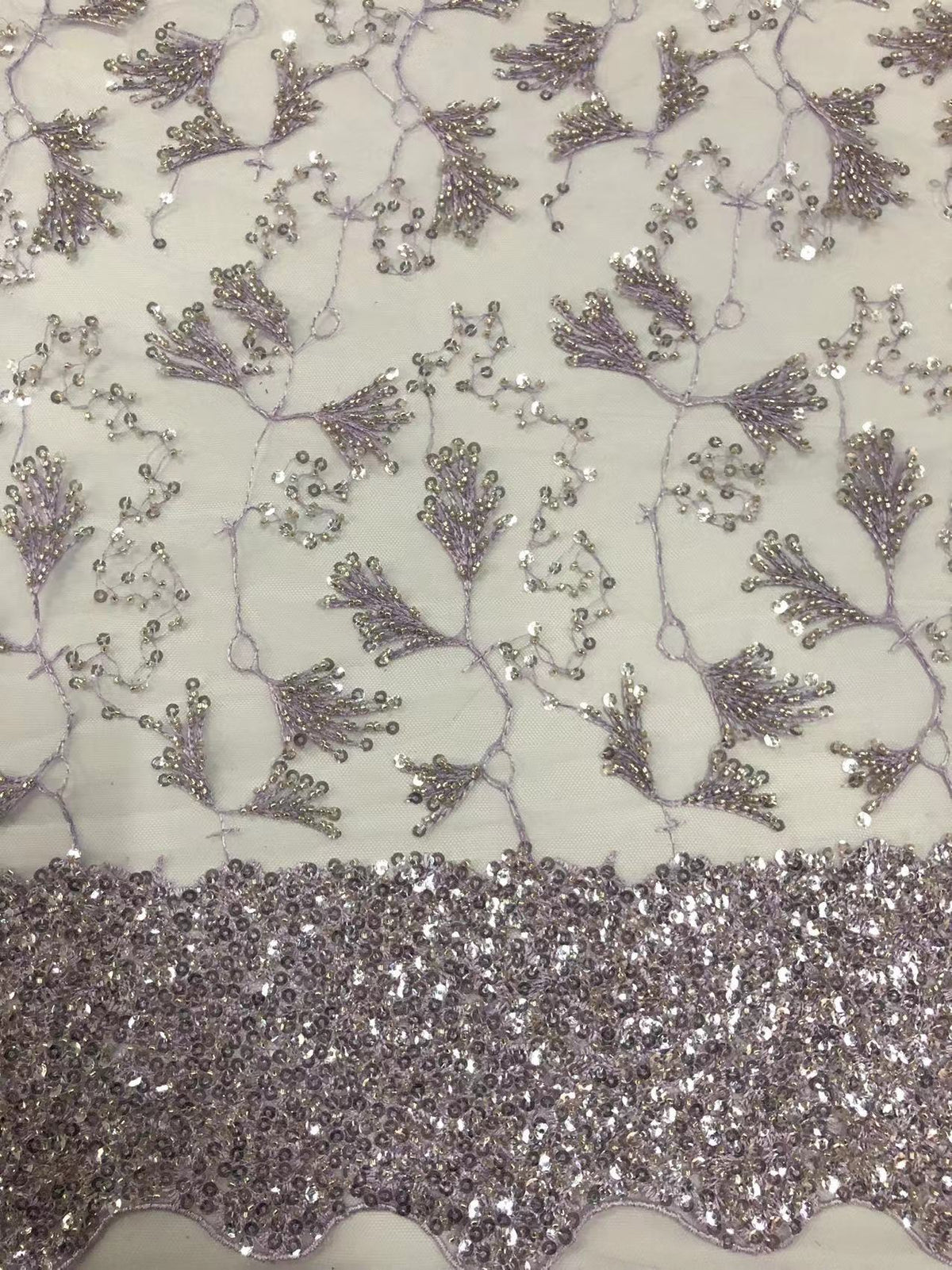 Gradient Bead Embroidery with 5 mm Sequins — fabric photo 4