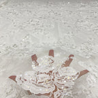 Sequin Embroidered Bridal Fabric – Design 37375 — fabric photo 4