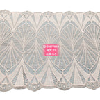 Leaf Picot-Edge Knitted Stretch Nylon-Spandex Lace Trim 21 cm — fabric photo 3
