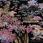 Landscape Embroidery & Sequin Velvet Fabric — fabric photo 5