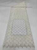 Dense Ribbon Bugle Bead Sequin Fabric — fabric photo 6