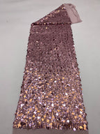 Stretch 5/12 mm Sequin Embroidered Stretch Mesh Fabric — fabric photo 4