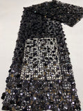 Cutwork Water-Soluble Sequin Embroidery Fabric — fabric photo 6