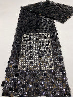 Cutwork Water-Soluble Sequin Embroidery Fabric — fabric photo 6