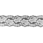 Floral Corded Stretch Nylon Lace Trim 6 cm — fabric photo 4