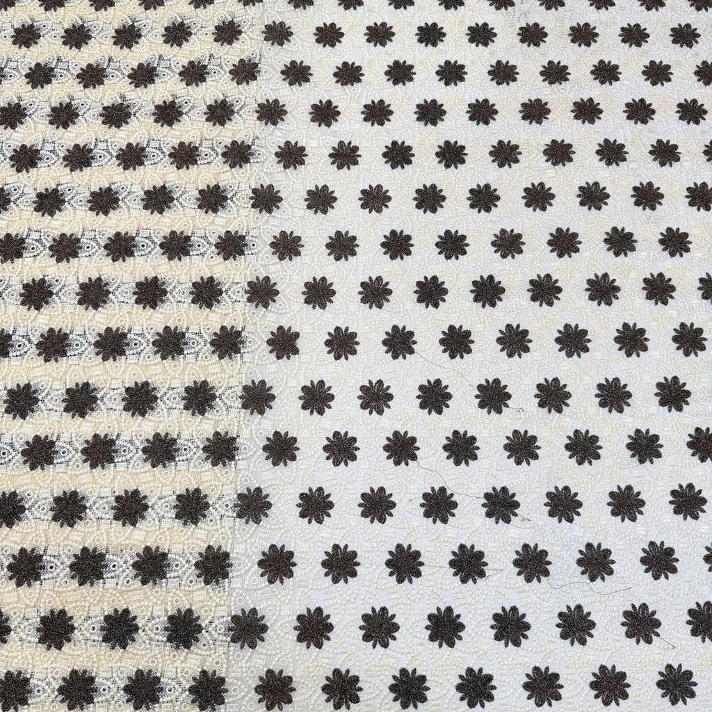Colored Polyester Cutwork Lace Fabric 130 cm – Per Yard