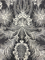 Botanical Bead Sequin Fabric for Wedding Dresses — fabric photo 3