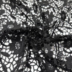 Polyester Floral Cutwork Embroidered Fabric – Per Yard — fabric photo 2
