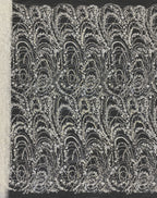 Sequin & Bugle-Bead Embroidered Bridal Fabric – Design 98079 — fabric photo 6