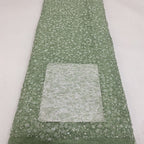 Lace-Base Raised Bead and Sequin Bridal Fabric — fabric photo 4