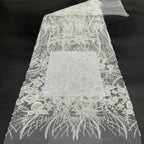 Sequin & Bugle-Bead Embroidered Bridal Fabric – Design 86687 — fabric photo 4