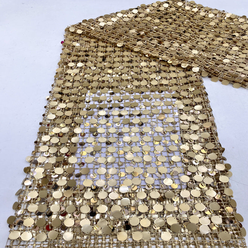3/9/12/18 mm Sequin Embroidered Bridal Fabric