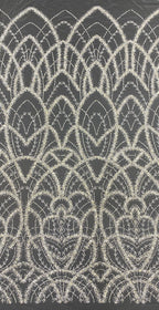 Heavy Bead Foam Sequin Embroidered Fabric — fabric photo 6