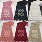 Rope & Bead Sequin Embroidery Fabric for Dresses