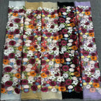 Multicolor Appliqué Bridal Fabric