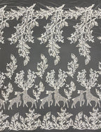 Sequin Embroidered Bridal Fabric – Design 62591 — fabric photo 6