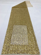 Bugle Bead & Foam Bead Sequin Fabric for Dresses