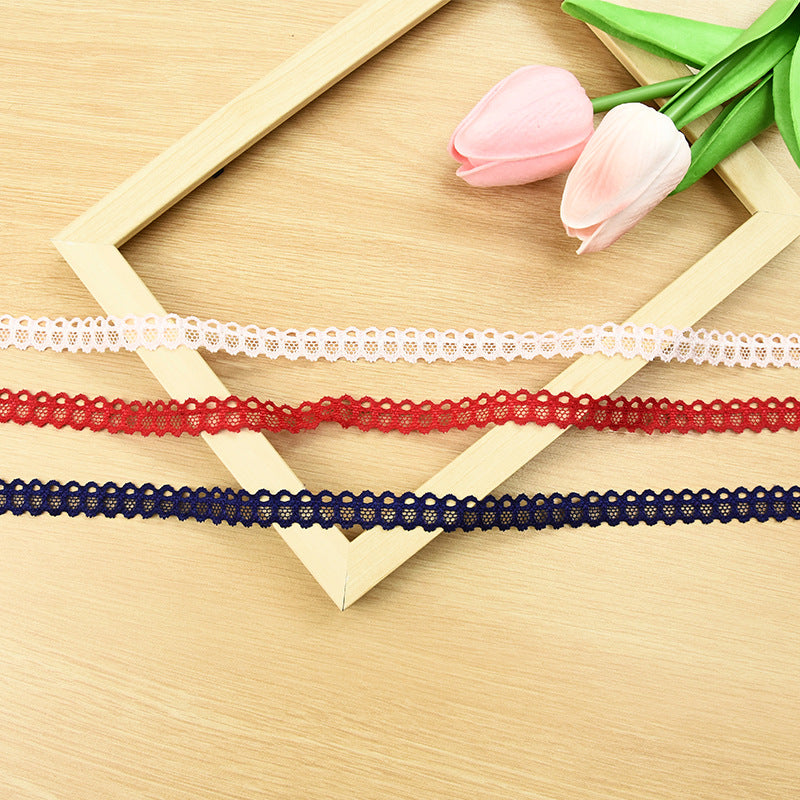 Small Floral Stretch Nylon Lace Trim