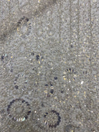 Crystal-Look Sequin & Bubble-Bead Embroidered Bridal Fabric – Design 81727 — fabric photo 5