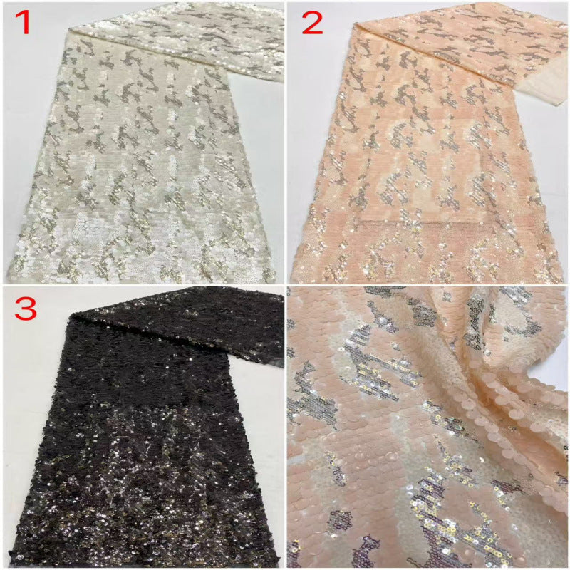 Multicolor 3/5/9mm Sequin Embroidered Mesh