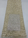 5 mm Sequin Embroidered Bridal Fabric – Design 47199 — fabric photo 6