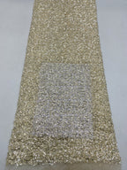 5 mm Sequin Embroidered Bridal Fabric – Design 47199 — fabric photo 6