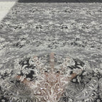 Heavy Sequin & Bugle-Bead Embroidered Lace Fabric — fabric photo 3