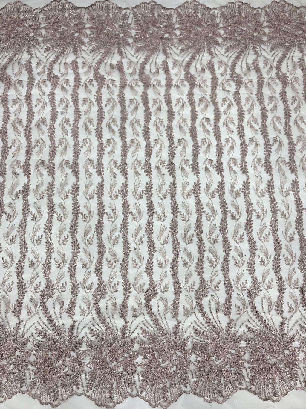 Cordwork & Sequin Embroidered Mesh for Eveningwear — fabric photo 3
