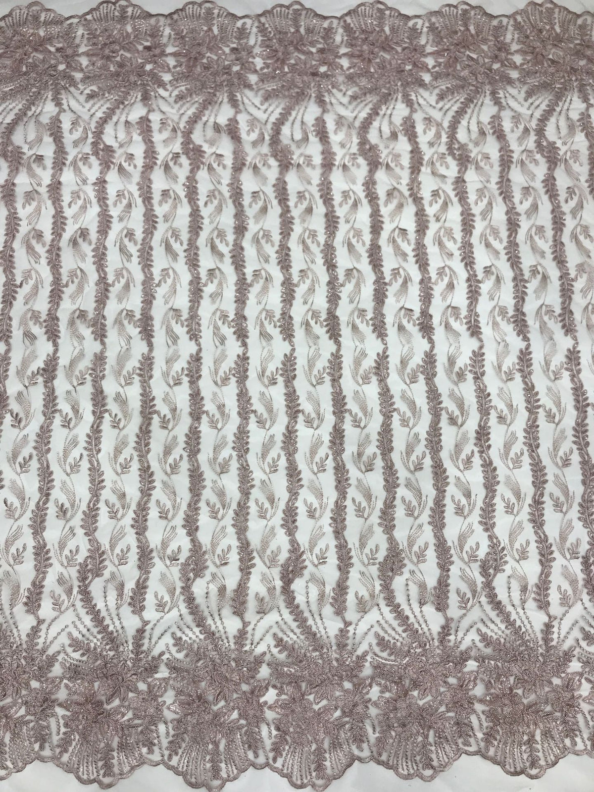 Cordwork & Sequin Embroidered Mesh for Eveningwear — fabric photo 3