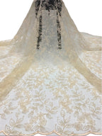 Beaded Sequin Embroidery Fabric for Dresses
