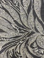 Foam Bead & 3/4mm Sequin Bridal Fabric — fabric photo 3