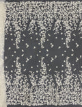 3D Symmetrical Floral Foam Bead & 3mm Sequin Fabric — fabric photo 6