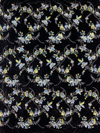 Sequin Embroidered Velvet-Base Fabric – Design 35135 — fabric photo 6