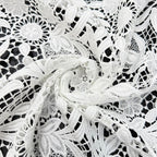 Embroidered Guipure Lace Fabric – Design 70463 — fabric photo 2