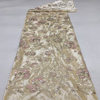 Velvet Base 3/5mm Sequin Embroidery Fabric