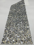 Stretch 3/5/7/9/12 mm Sequin Embroidered Stretch Mesh Fabric — fabric photo 6