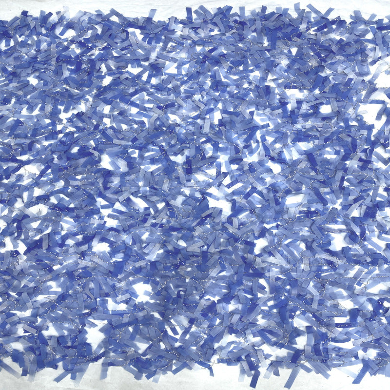 Floral Beaded Sequin Embroidery Fabric for Gowns — fabric photo 4
