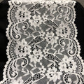 Floral Corded Wide Lace Trim 18 cm — fabric photo 2