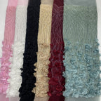 Hand-Appliqued Floral Bugle Bead and Sequin Fabric - 41311 — fabric photo 2