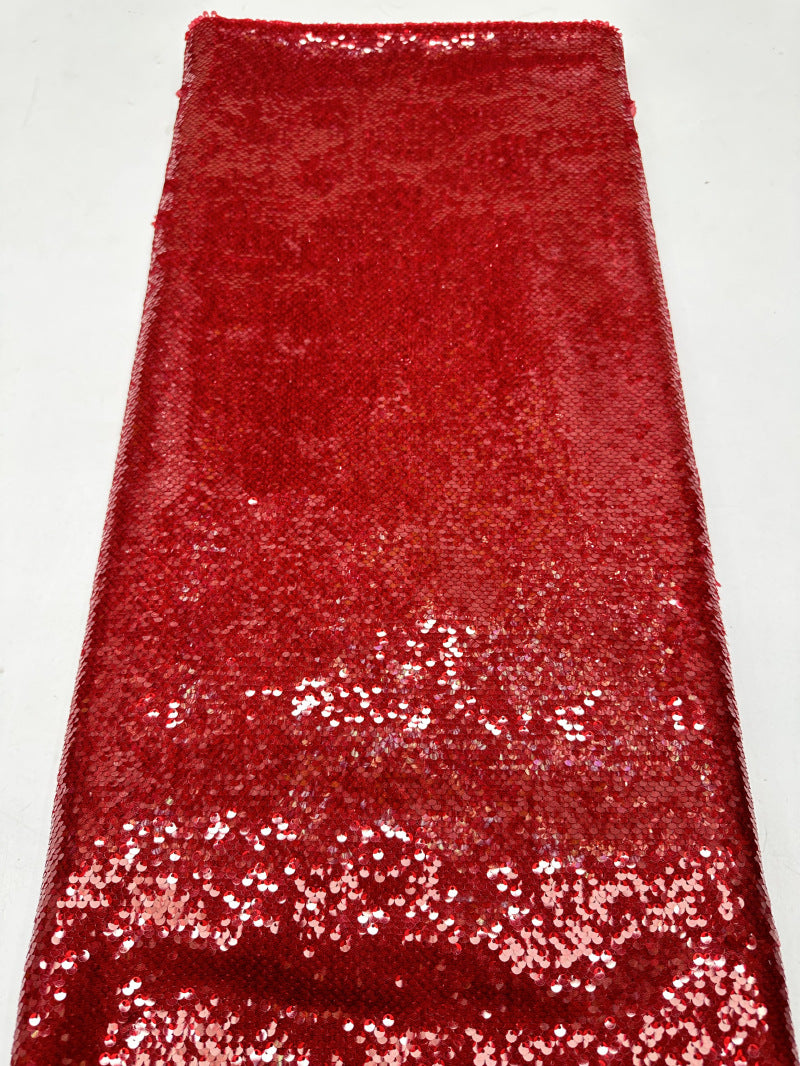 Dense 5mm Sequin Embroidered Mesh Fabric — fabric photo 6