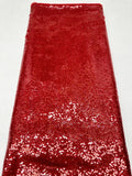 Dense 5mm Sequin Embroidered Mesh Fabric — fabric photo 6